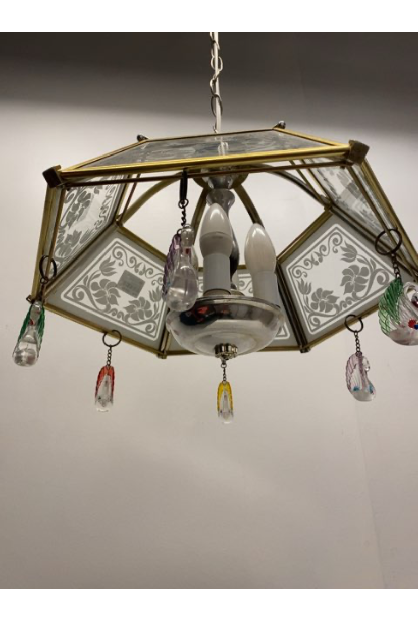Pendel i glas/metal
